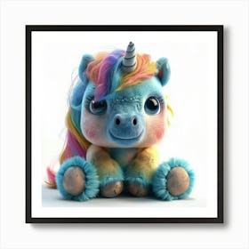 Shimmering Stars Unicorn Art Print