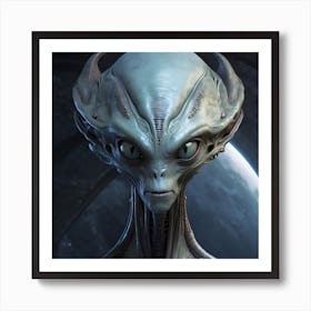 Alien Head Art Print