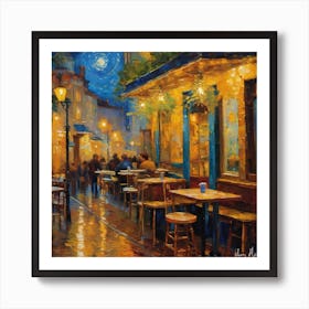 Night In Paris Art Print