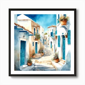 Santorini, Greece Art Print