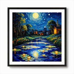 A Gallery Of Classical Oil Paintings Showcasing Renaissance Masters Monets Water Lilies Causing Ri 17565839 (2) Art Print