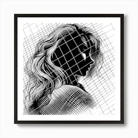 Portrait Of A Woman 19 Art Print