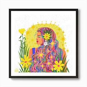 sun goddess Art Print