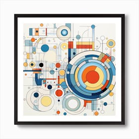 Abstract Circles 23 Art Print