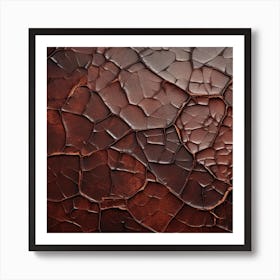 Cracked Wall Texture Art Print