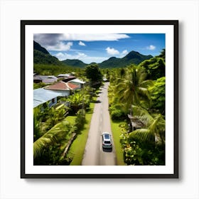 Plant Community Vegetation Window Car Holiday Maker Drone District Tour Tourism Rural Walk (7) Art Print