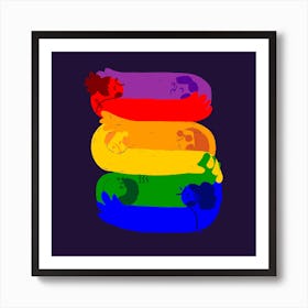Rainbow Square Art Print