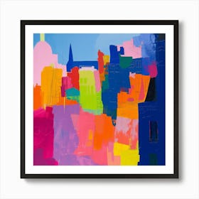 Abstract Travel Collection Paris France 6 Art Print