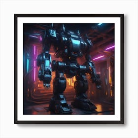 Futuristic Robot 85 Art Print