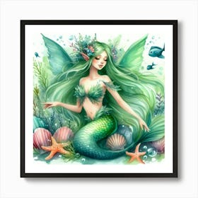 Mermaid 1 Art Print