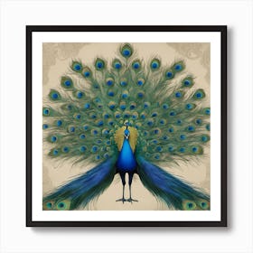 Peacock Art Print