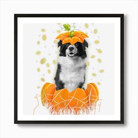 Funny Border Collie Halloween Costume Shirt For Dog Lover Art Print