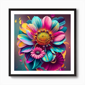 Colorful Flower Art Print