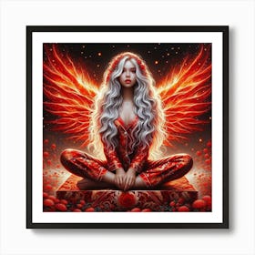 Angel Of Fire 6 Art Print