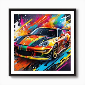 Porsche Gt3 Painting Art Print