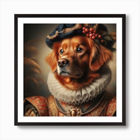 Golden Retriever Portrait Art Print