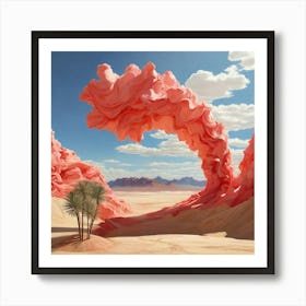 Pink Desert Art Print