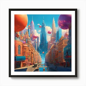 Cityscape Art Print