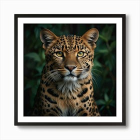 Leopard Portrait 1 Art Print