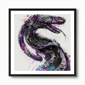 Snake Art Art Print