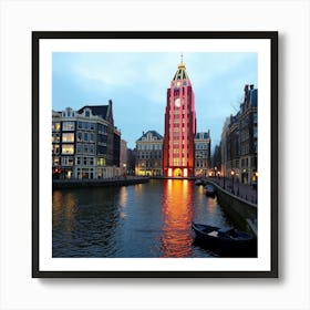 Amsterdam At Dusk 1 Art Print