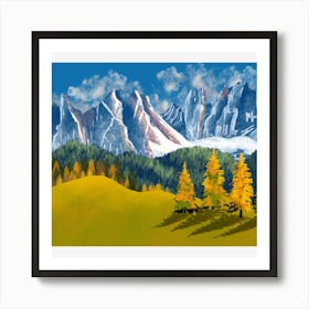 Mountain Landscape Art Print