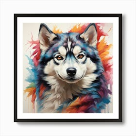 Husky Painting 1 Art Print