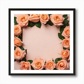 Frame Of Roses 2 Art Print