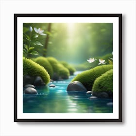 Mossy Forest Art Print