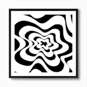 Black And White Swirls 1 Art Print