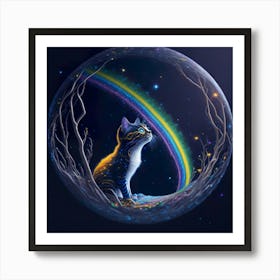 Cat Galaxy (143) Art Print