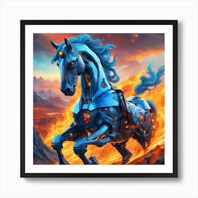 Horse Of Fire Art Print