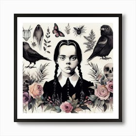 wednesday adams portrait 1 Poster