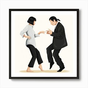 Pulp Fiction Dancing 1 Art Print