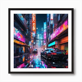 Neon City 10 Art Print