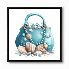 Whispering Shells Purse Art Print