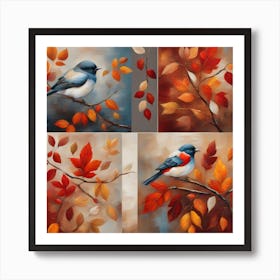 Autumn Birds 2 Art Print