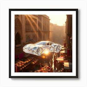 Crystal Car And A Souq Art Print