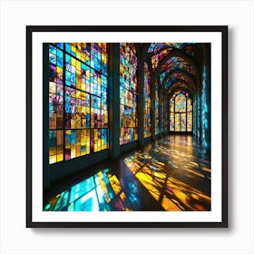 Stained Glass Windows 2 Art Print