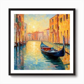 Gondola In Venice 5 Art Print