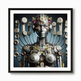 Robot Woman 17 Art Print