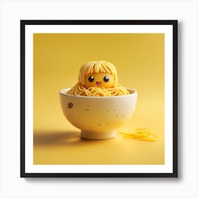 Chicken In A Bowl Art Print