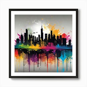 New York City Skyline 72 Art Print