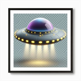 Ufo Spaceship Art Print