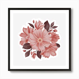 Pink Flowers 9 Art Print