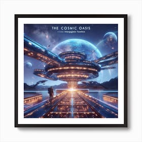 Cosmic Oasis 1 Art Print