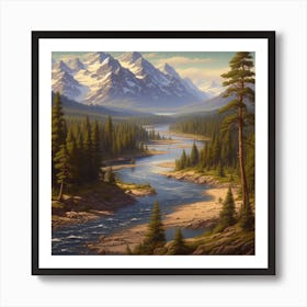 River Valley Art Print