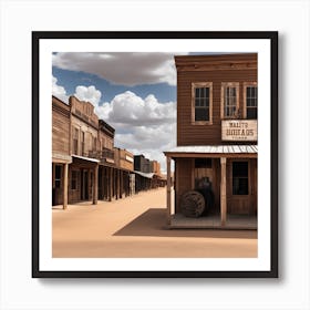 Old West Town 47 Art Print