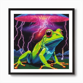Ufo Frog Art Print