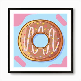 Dessert Food Donut Chocolate Art Print